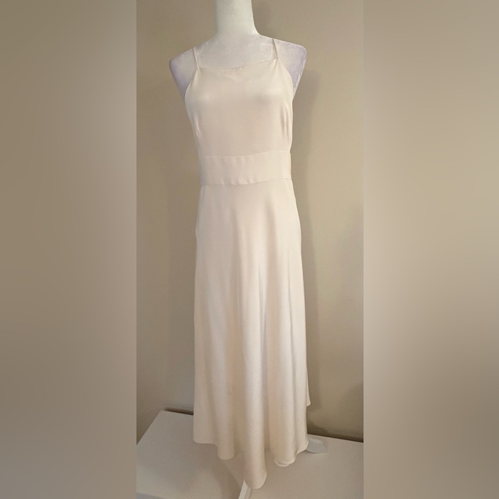 J. Crew Cream Maxi Slip Dress